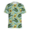 Banana Leaf Avocado Pattern Print Men's Sports T-Shirt