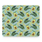 Banana Leaf Avocado Pattern Print Mouse Pad