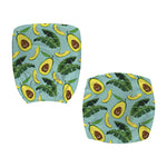 Banana Leaf Avocado Pattern Print Office Chair Cover