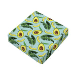 Banana Leaf Avocado Pattern Print Outdoor Seat Cushion Cover