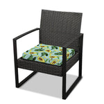 Banana Leaf Avocado Pattern Print Outdoor Seat Cushion Cover