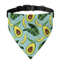 Banana Leaf Avocado Pattern Print Over The Collar Dog Bandana