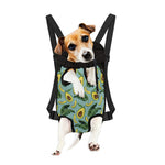 Banana Leaf Avocado Pattern Print Pet Carrier Backpack