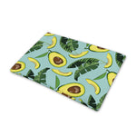 Banana Leaf Avocado Pattern Print Pet Cooling Mat Cover
