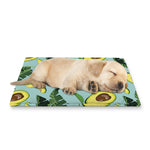 Banana Leaf Avocado Pattern Print Pet Cooling Mat Cover