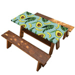 Banana Leaf Avocado Pattern Print Picnic Table Cover