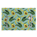Banana Leaf Avocado Pattern Print Placemat