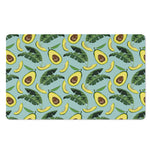 Banana Leaf Avocado Pattern Print Polyester Doormat