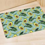 Banana Leaf Avocado Pattern Print Polyester Doormat