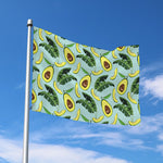 Banana Leaf Avocado Pattern Print Polyester Flag