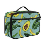 Banana Leaf Avocado Pattern Print Portable Lunch Bag