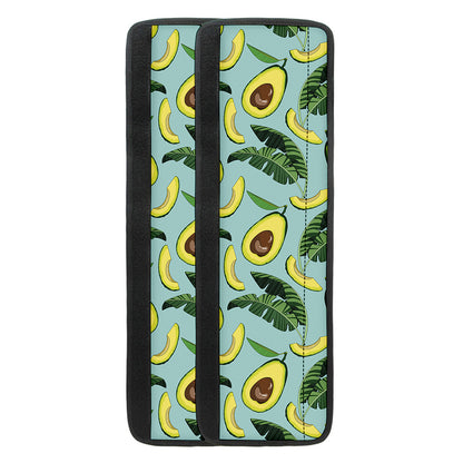 Banana Leaf Avocado Pattern Print Refrigerator Handle Covers