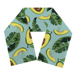 Banana Leaf Avocado Pattern Print Scarf