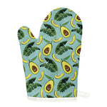 Banana Leaf Avocado Pattern Print Single Oven Mitt