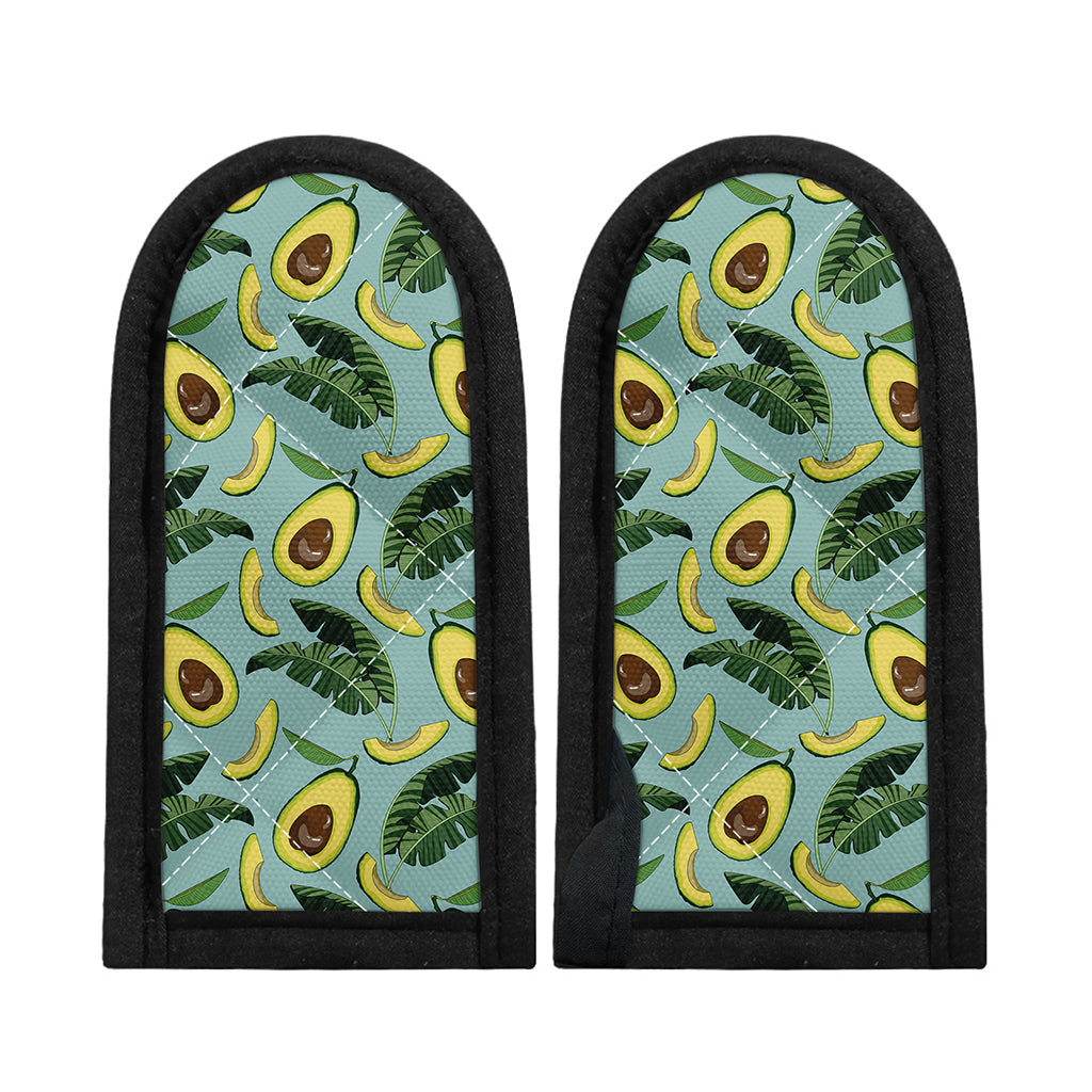 Banana Leaf Avocado Pattern Print Skillet Handle Cover