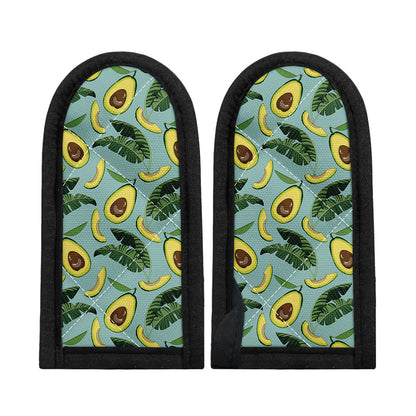 Banana Leaf Avocado Pattern Print Skillet Handle Cover