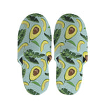 Banana Leaf Avocado Pattern Print Slippers