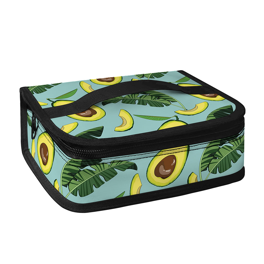 Banana Leaf Avocado Pattern Print Small Lunch Bag