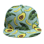 Banana Leaf Avocado Pattern Print Snapback Cap