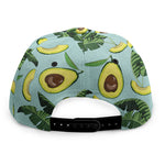 Banana Leaf Avocado Pattern Print Snapback Cap