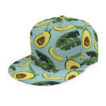 Banana Leaf Avocado Pattern Print Snapback Cap