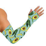 Banana Leaf Avocado Pattern Print Sun Protection Arm Sleeves