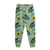 Banana Leaf Avocado Pattern Print Sweatpants