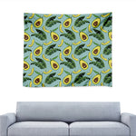 Banana Leaf Avocado Pattern Print Tapestry