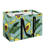 Banana Leaf Avocado Pattern Print Utility Tote Bag