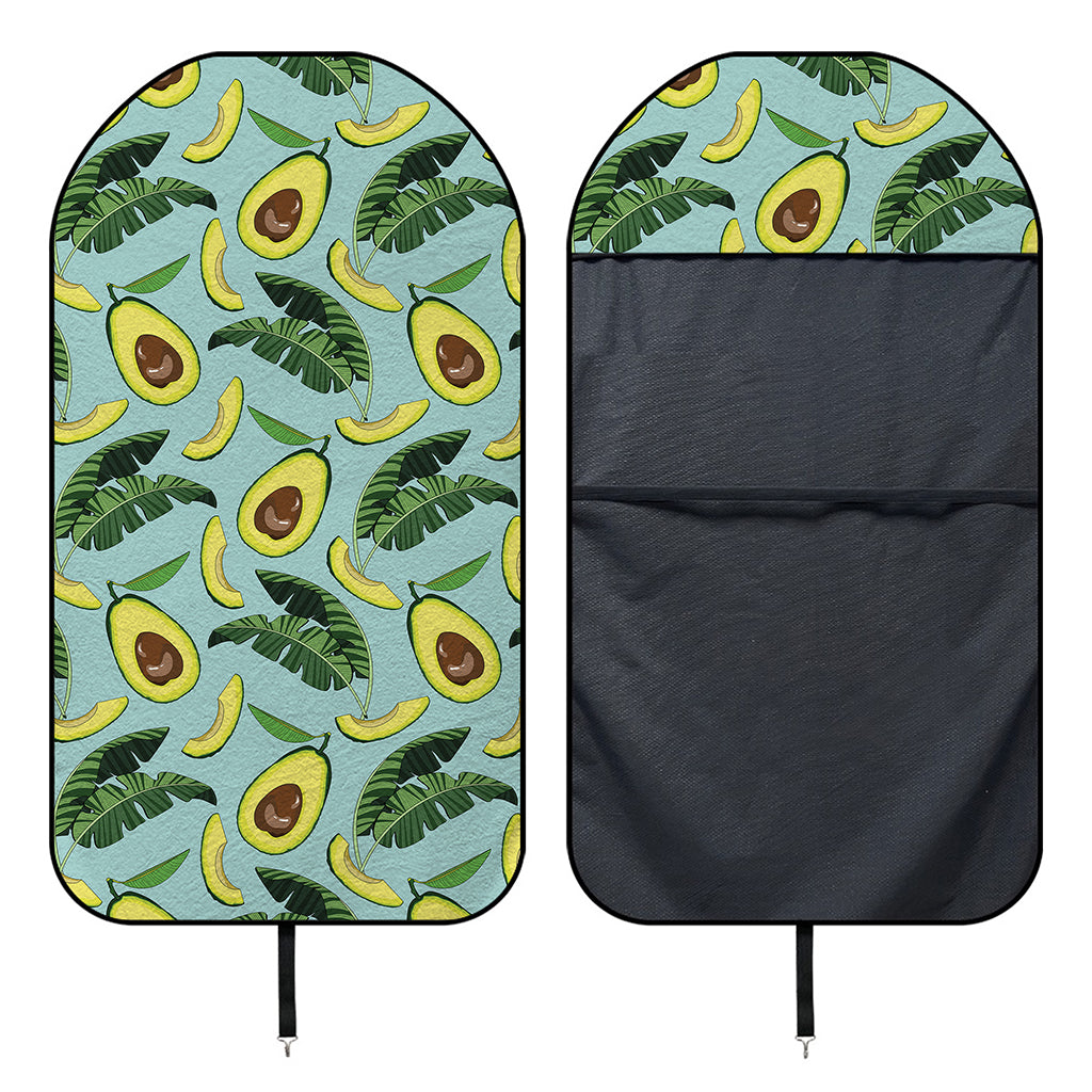 Banana Leaf Avocado Pattern Print Waterproof Car Seat Cover