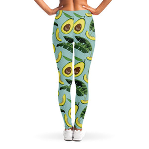 Banana Leaf Avocado Pattern Print Women's Leggings