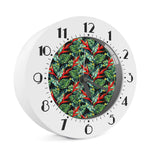 Banana Leaf Hawaiian Pattern Print Alarm Clock