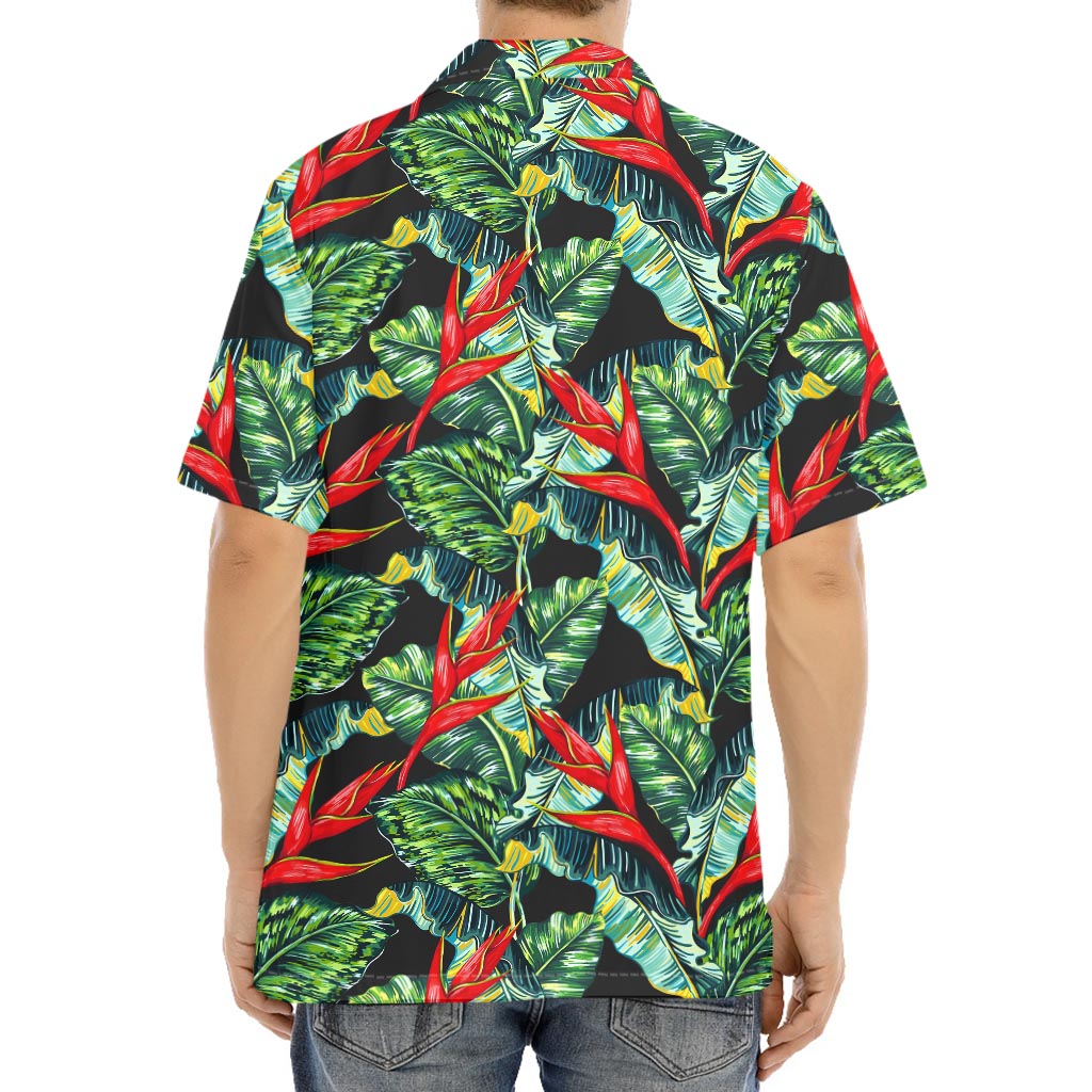 Banana Leaf Hawaiian Pattern Print Aloha Shirt