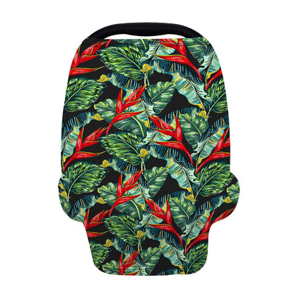 Banana Leaf Hawaiian Pattern Print Baby Seat Cover