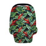 Banana Leaf Hawaiian Pattern Print Baby Seat Cover