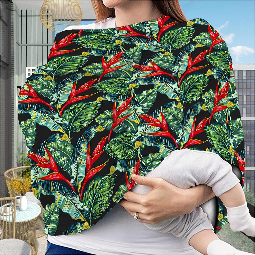 Banana Leaf Hawaiian Pattern Print Baby Seat Cover