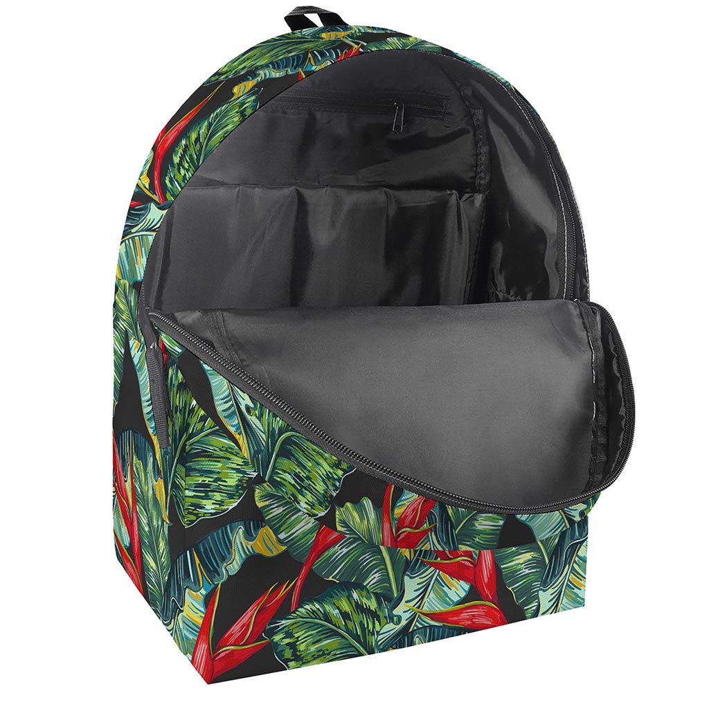 Banana Leaf Hawaiian Pattern Print Backpack