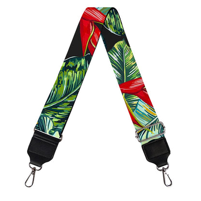Banana Leaf Hawaiian Pattern Print Bag Strap