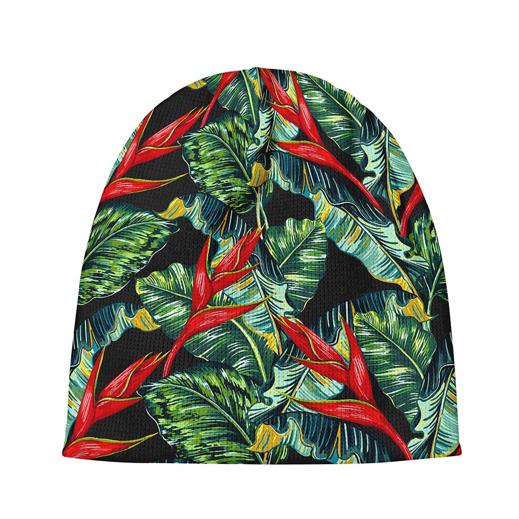 Banana Leaf Hawaiian Pattern Print Beanie