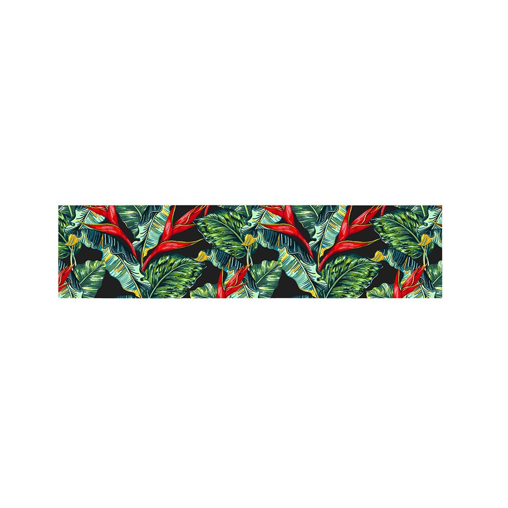 Banana Leaf Hawaiian Pattern Print Bed Runner
