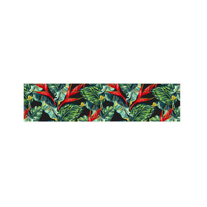 Banana Leaf Hawaiian Pattern Print Bed Runner