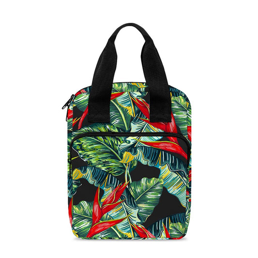 Banana Leaf Hawaiian Pattern Print Bible Tote Bag