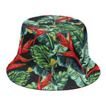 Banana Leaf Hawaiian Pattern Print Bucket Hat