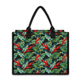 Banana Leaf Hawaiian Pattern Print Canvas Tote Bag