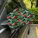 Banana Leaf Hawaiian Pattern Print Car Side Mirror Covers