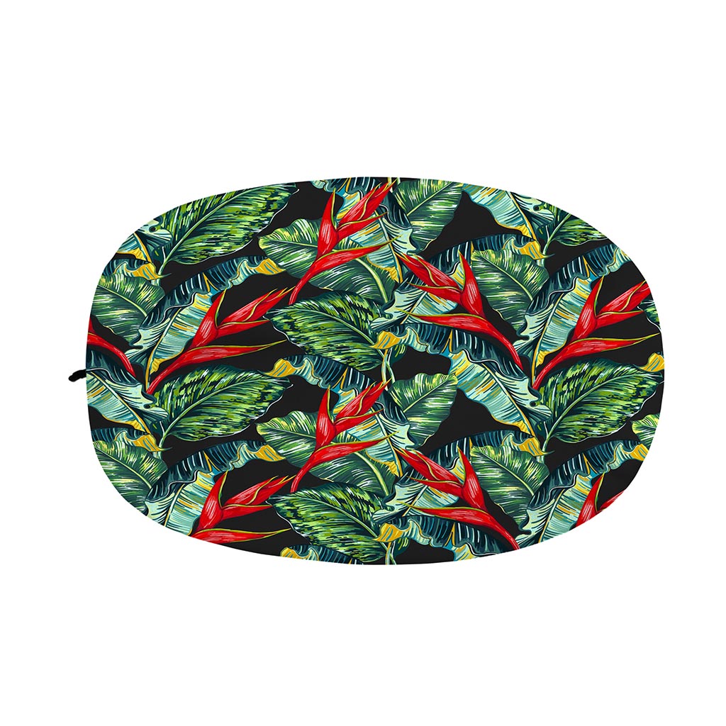 Banana Leaf Hawaiian Pattern Print Car Side Mirror Covers