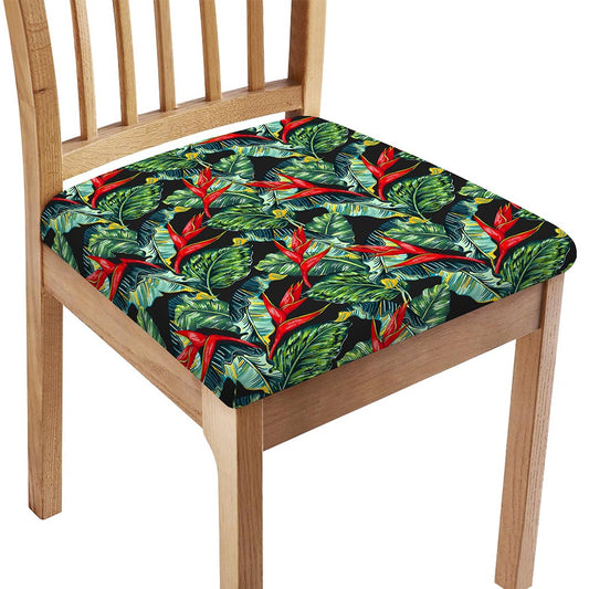 Banana Leaf Hawaiian Pattern Print Chair Cushion Cover