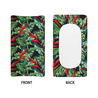 Banana Leaf Hawaiian Pattern Print Changing Pad Cover