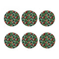 Banana Leaf Hawaiian Pattern Print Coaster Set