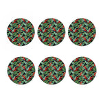 Banana Leaf Hawaiian Pattern Print Coaster Set